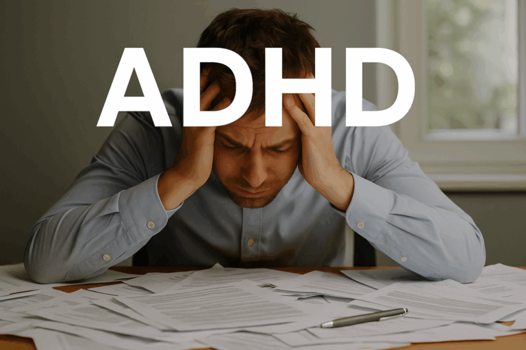 mężczyzna z ADHD